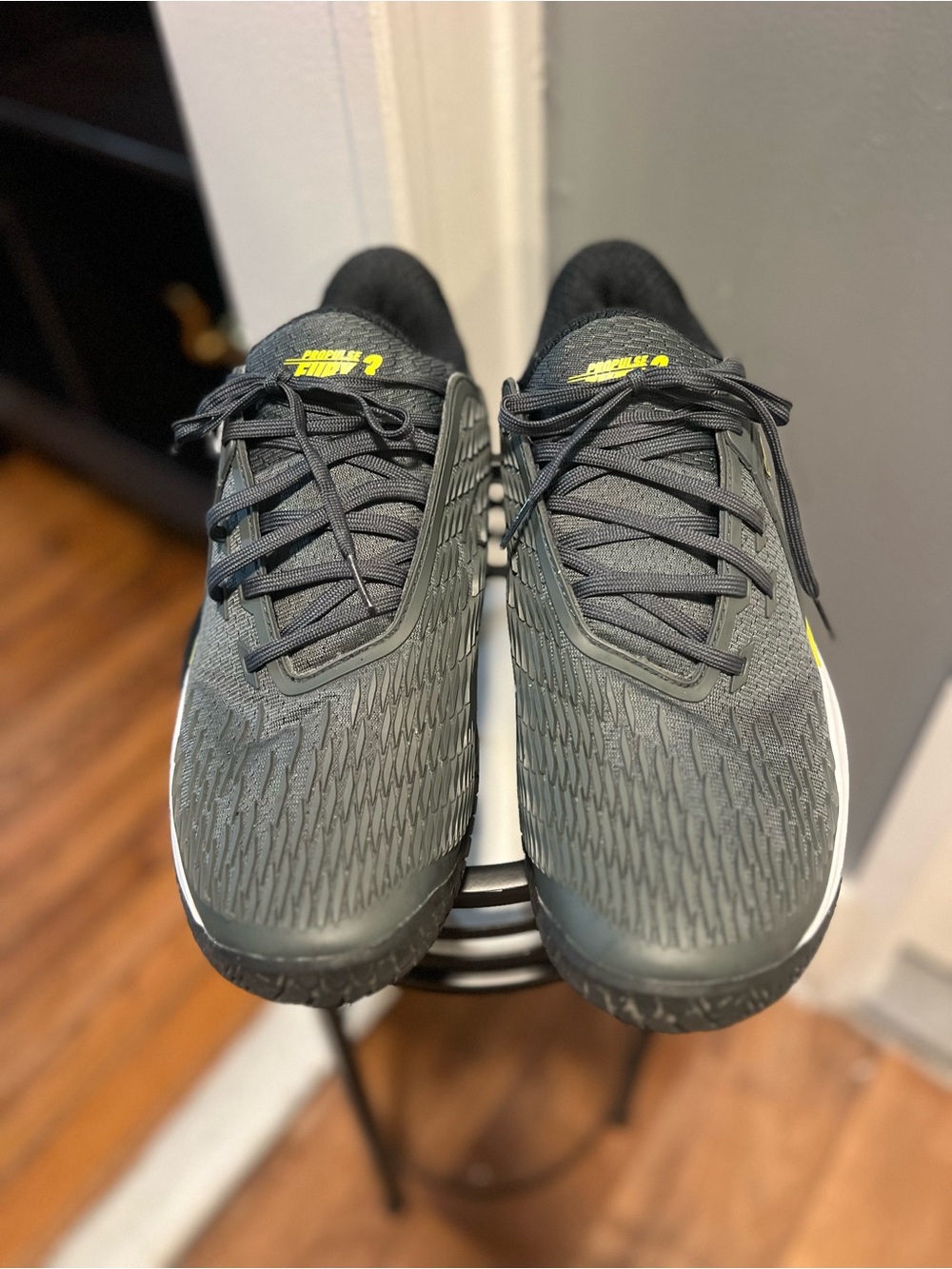 Babolat Propulse Fury 3 All Court Men's Tennis Shoes Black/Yellow/White 12.5 M - Picture 4 of 10